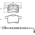 Juego de 4 pastillas de freno BREMBO P 36 034