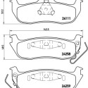 Juego de 4 pastillas de freno BREMBO P 37 011
