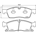 Juego de 4 pastillas de freno BREMBO P 37 022