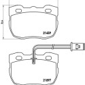 Juego de 4 pastillas de freno BREMBO P 44 004