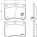 Juego de 4 pastillas de freno BREMBO P 49 011