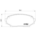 Juego de 4 pastillas de freno BREMBO P 49 017