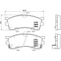 Juego de 4 pastillas de freno BREMBO P 49 023