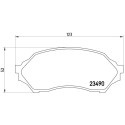 Juego de 4 pastillas de freno BREMBO P 49 027