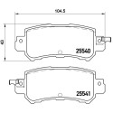 Juego de 4 pastillas de freno BREMBO P 49 047