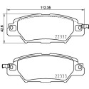 Juego de 4 pastillas de freno BREMBO P 49 053
