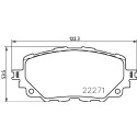 Juego de 4 pastillas de freno BREMBO P 49 054