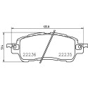 Juego de 4 pastillas de freno BREMBO P 49 055