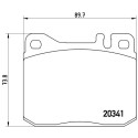 Juego de 4 pastillas de freno BREMBO P 50 004
