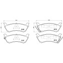 Juego de 4 pastillas de freno BREMBO P 50 040