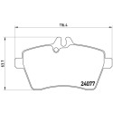 Juego de 4 pastillas de freno BREMBO P 50 056