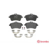 Juego de 4 pastillas de freno con lado de instalación BREMBO P 50 057