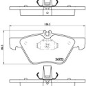 Juego de 4 pastillas de freno BREMBO P 50 075