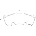Juego de 4 pastillas de freno BREMBO P 50 079