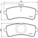 Juego de 4 pastillas de freno BREMBO P 50 132