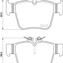 Juego de 4 pastillas de freno BREMBO P 50 133