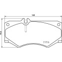 Juego de 4 pastillas de freno BREMBO P 50 134