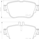 Juego de 4 pastillas de freno BREMBO P 50 136