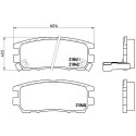 Juego de 4 pastillas de freno BREMBO P 54 018
