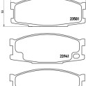 Juego de 4 pastillas de freno BREMBO P 54 024