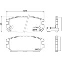 Juego de 4 pastillas de freno BREMBO P 54 025
