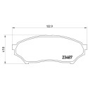 Juego de 4 pastillas de freno BREMBO P 54 028