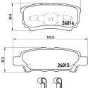 Juego de 4 pastillas de freno BREMBO P 54 034