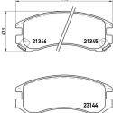 Juego de 4 pastillas de freno BREMBO P 56 018