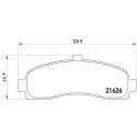Juego de 4 pastillas de freno BREMBO P 56 031