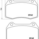 Juego de 4 pastillas de freno BREMBO P 56 047