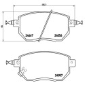 Juego de 4 pastillas de freno BREMBO P 56 051