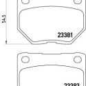 Juego de 4 pastillas de freno BREMBO P 56 054