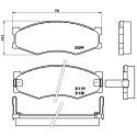 Juego de 4 pastillas de freno BREMBO P 56 056