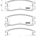 Juego de 4 pastillas de freno BREMBO P 59 027