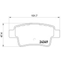 Juego de 4 pastillas de freno BREMBO P 59 057