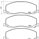 Juego de 4 pastillas de freno BREMBO P 59 058