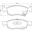 Juego de 4 pastillas de freno BREMBO P 59 084