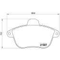 Juego de 4 pastillas de freno BREMBO P 61 048