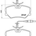 Juego de 4 pastillas de freno BREMBO P 61 050
