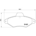 Juego de 4 pastillas de freno BREMBO P 61 052