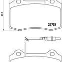 Juego de 4 pastillas de freno BREMBO P 61 064