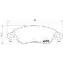 Juego de 4 pastillas de freno BREMBO P 61 070