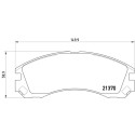 Juego de 4 pastillas de freno BREMBO P 61 089