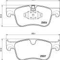 Juego de 4 pastillas de freno BREMBO P 61 116