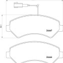 Juego de 4 pastillas de freno BREMBO P 61 118