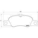 Juego de 4 pastillas de freno BREMBO P 65 018