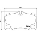Juego de 4 pastillas de freno BREMBO P 65 022