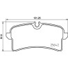 Juego de 4 pastillas de freno BREMBO P 65 040