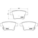 Juego de 4 pastillas de freno BREMBO P 66 002