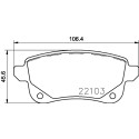 Juego de 4 pastillas de freno BREMBO P 68 064
